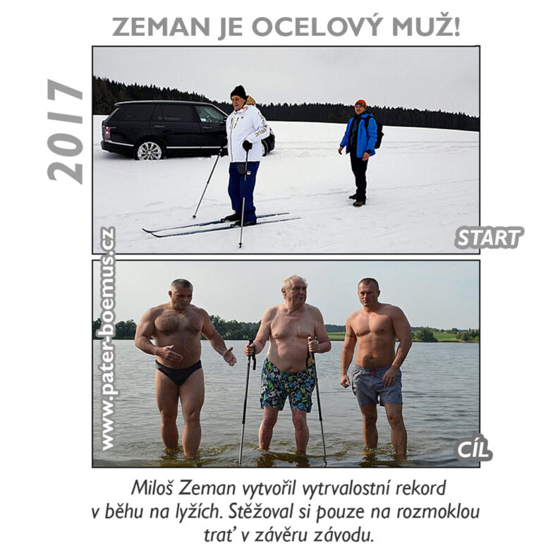Ironman, ocelový muž Miloš Zeman, traťový rekord, Pater Boemus, Wavrovsky
