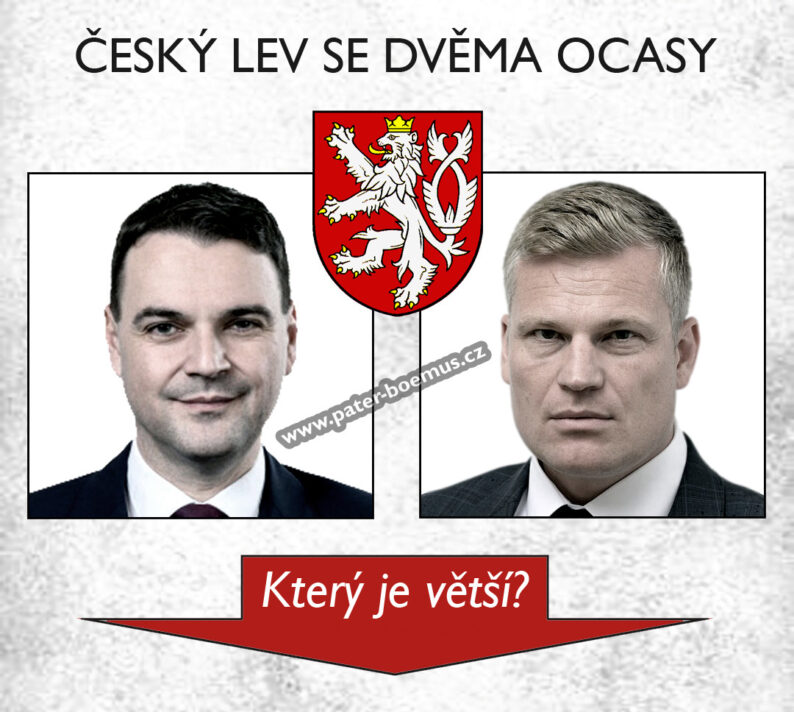 Macinka a Turek, Český lev se dvěma ocasy, Pater Boemus, státní znak, Institut Václava Klause